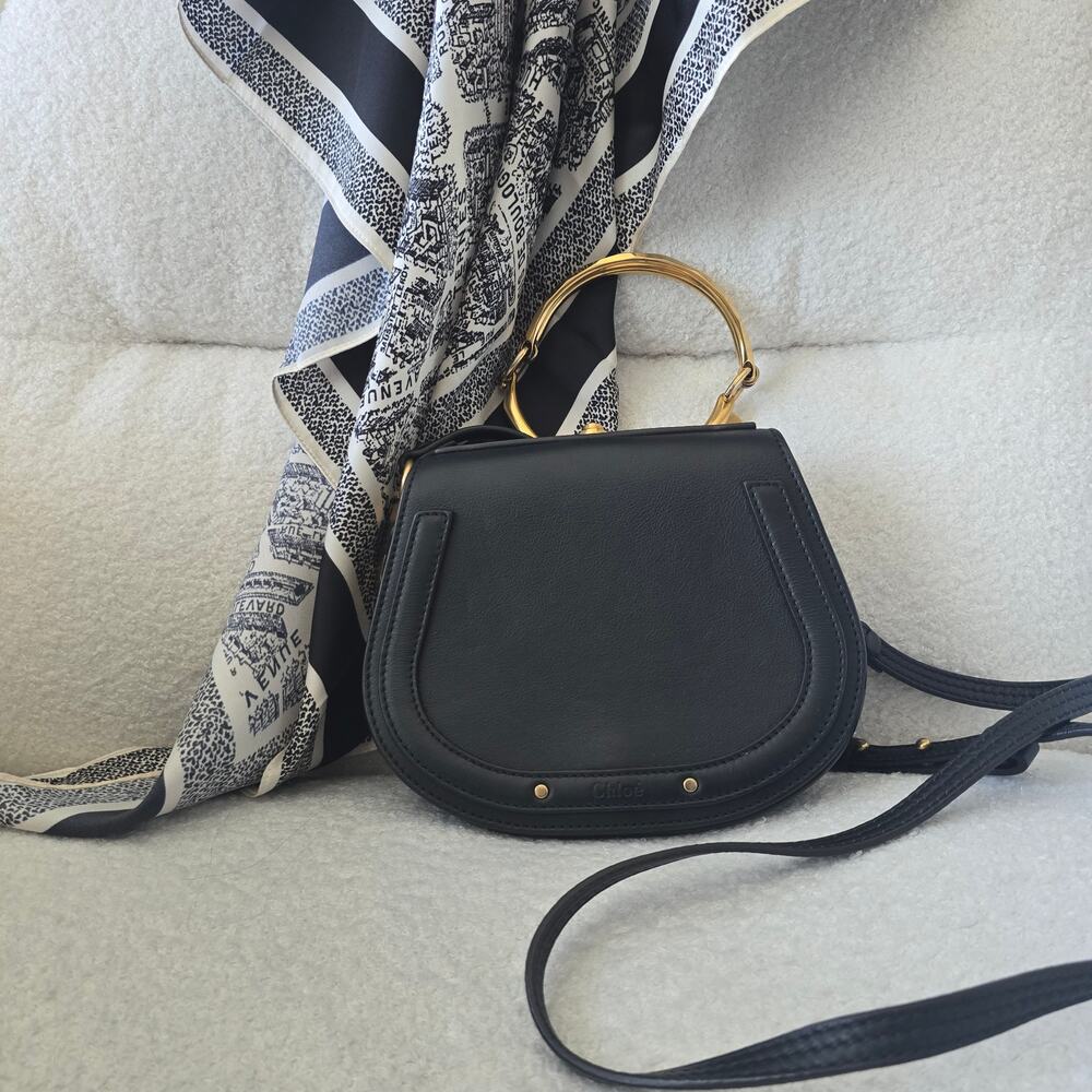 Chloe Small Nile Bracelet Bag in Black